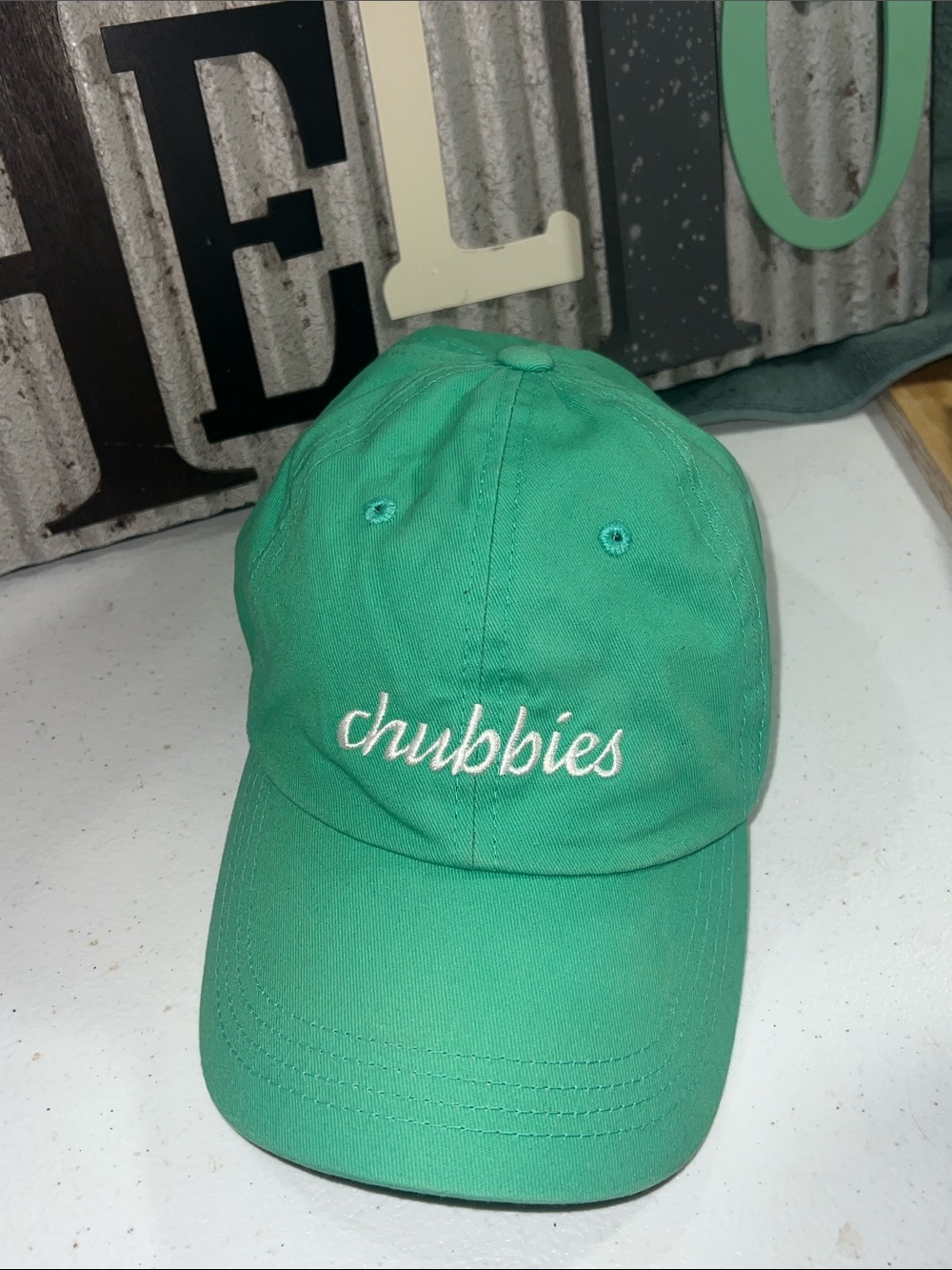 CHUBBIES Mint Green Logo Baseball Cap UNISEX
